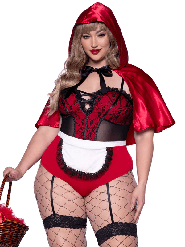 Leg Avenue Naughty Miss Red Riding Hood Costume 1X/2X