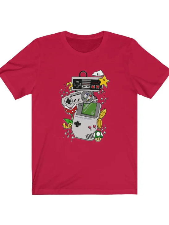 Gameboy Super Nintendo T-Shirt (2XL)