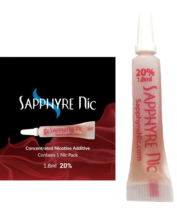 Sapphyre Nic Unflavored Nicotine 20% 1.8ml Red