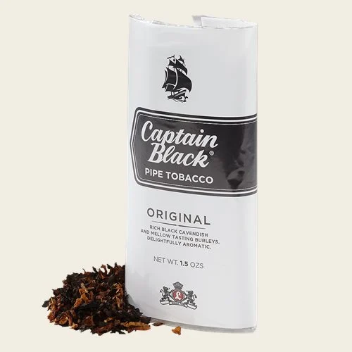 Captain Black Pipe Tobacco Pouch 1.5oz (Original White)