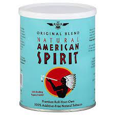 [047995100100] American Spirit Loose Tobacco Can (Light Blue Original)