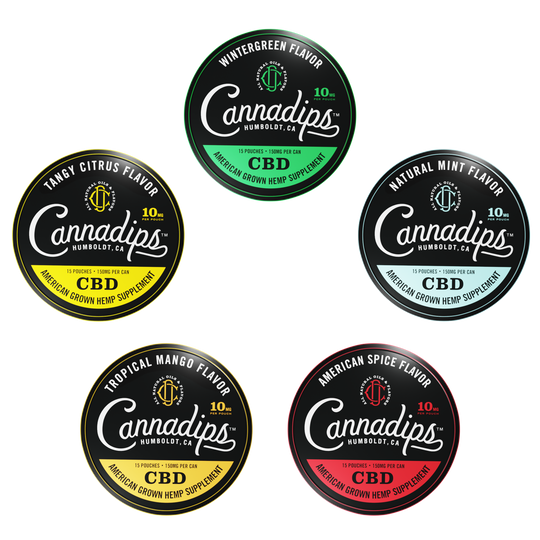 [855903007515] Cannadips CBD Can Core Collection (Fresh Wintergreen)