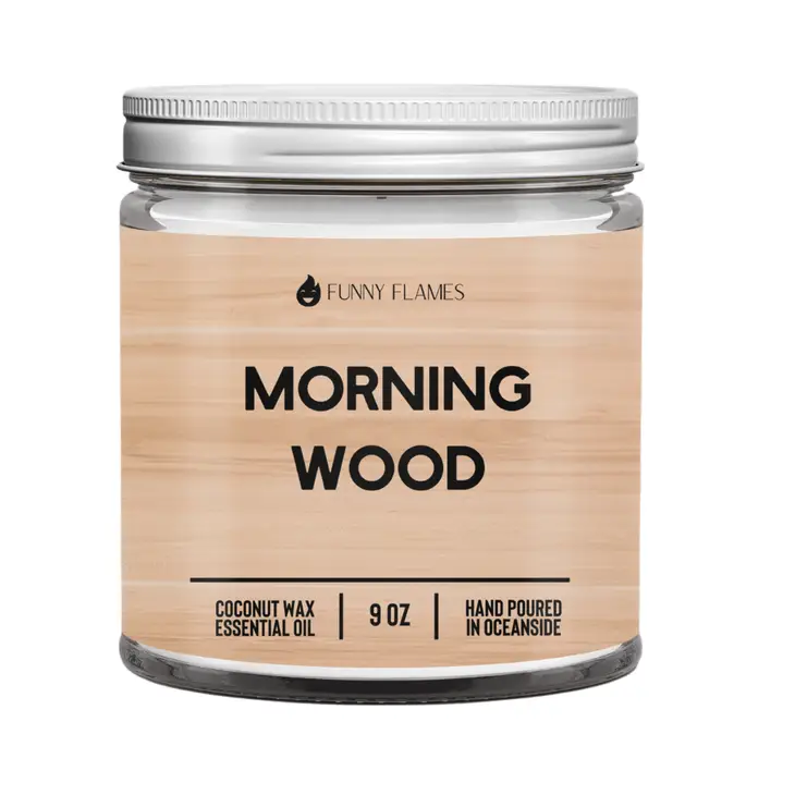 Morning Wood Funny Flames Candle