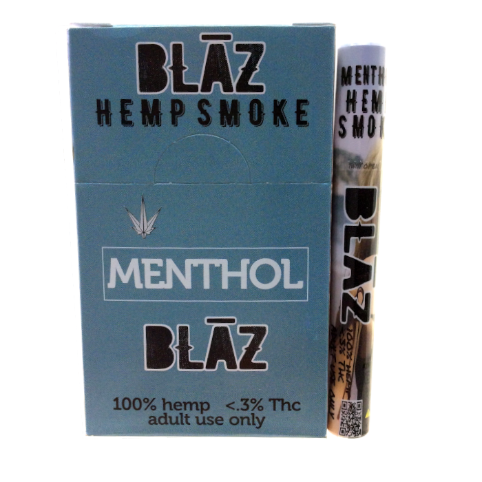 [BLAZ-HEMP-SINGLE-MENTHOL] Blaz Premium Hemp Smoke Single (Menthol)