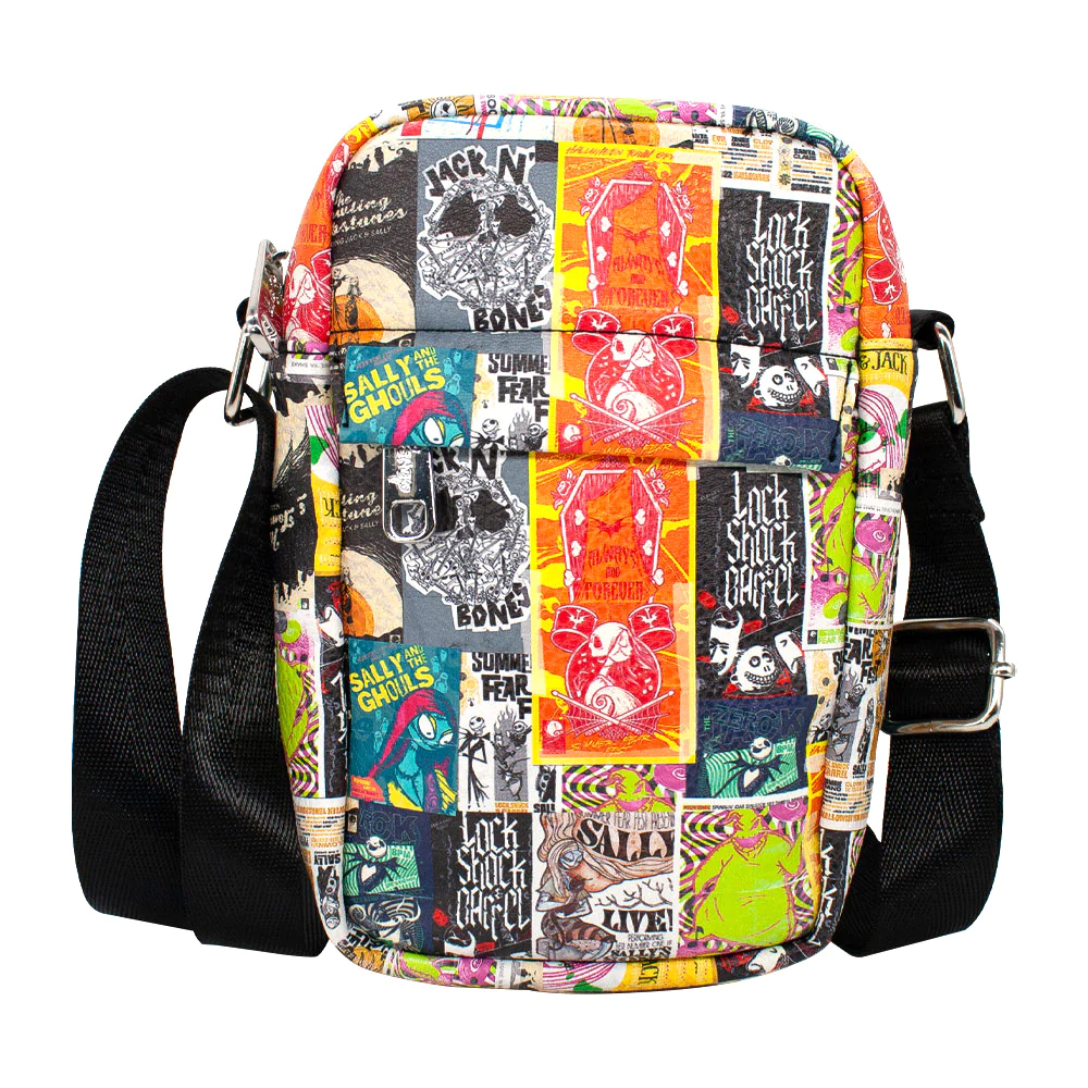 The Nightmare Before Christmas SUMMER FEAR FEST Advertisement Poster Collage Cross Body Bag