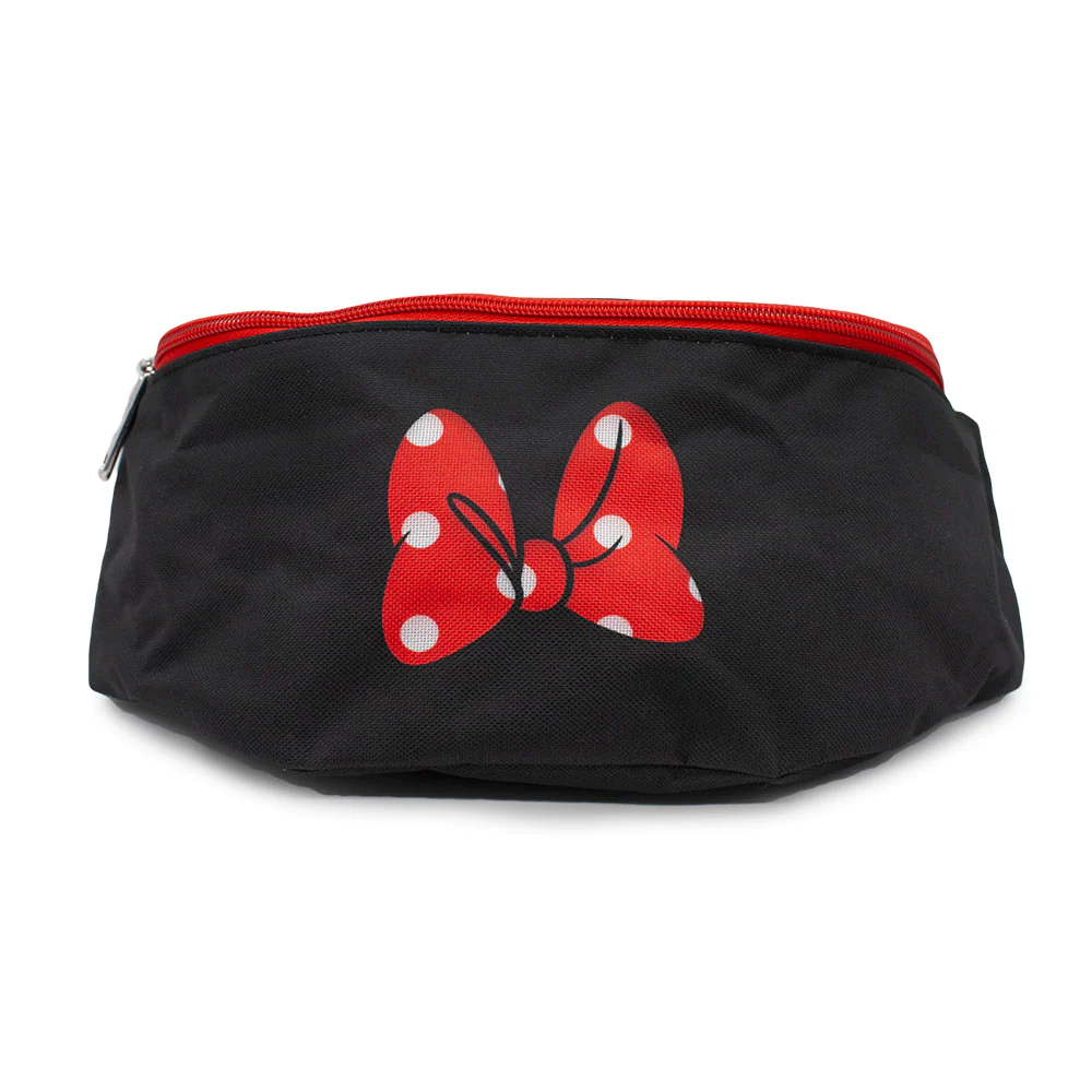 Minnie Mouse Polka Dot Bow Black/Red/White - Fanny Pack