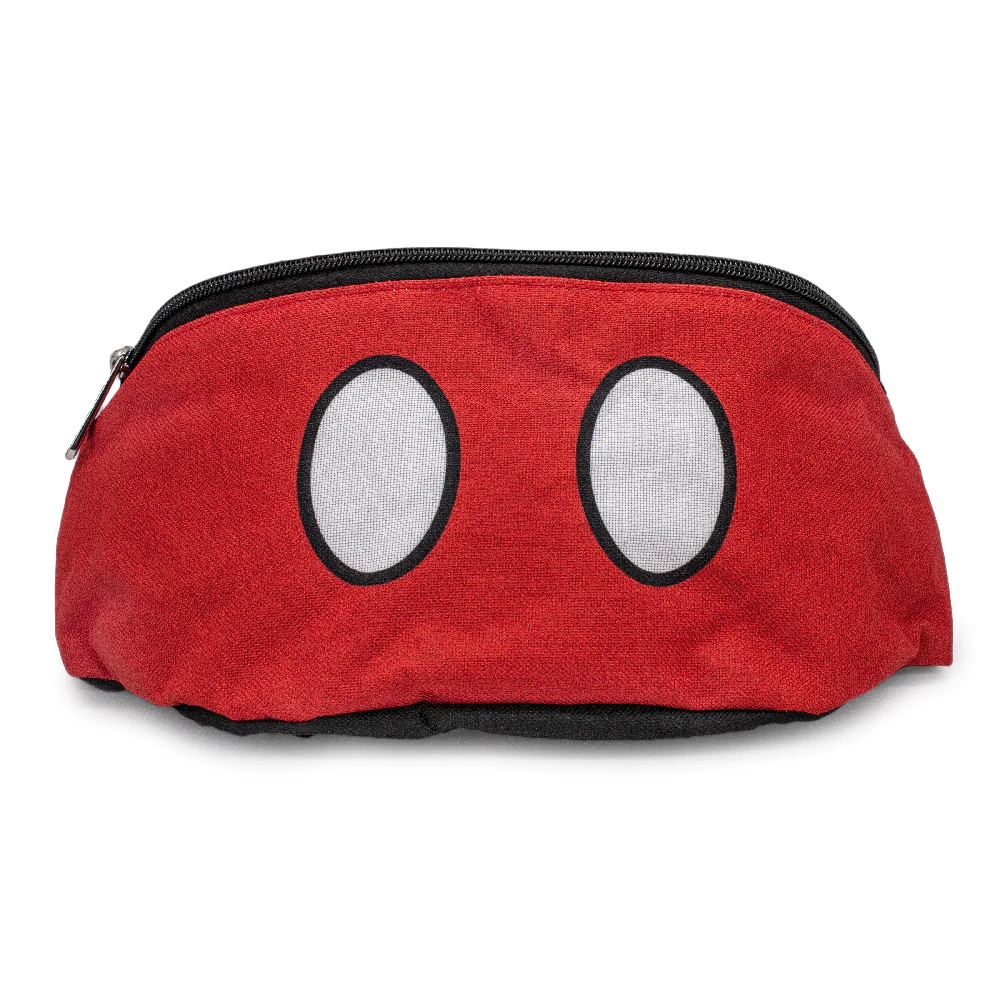 Mickey Mouse Shorts Buttons Red - Fanny Pack