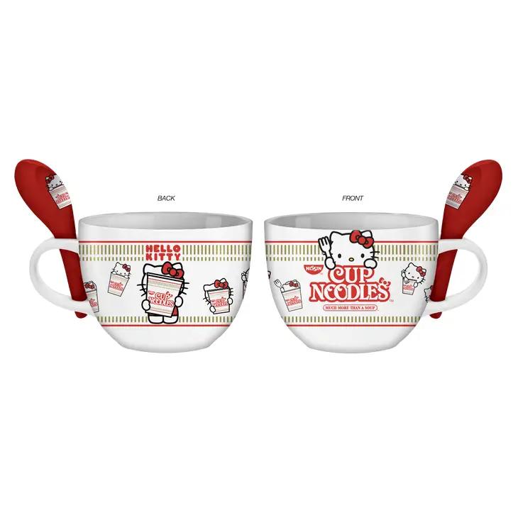 Hello Kitty X Top Ramen 24oz Soup Mug with Spoon