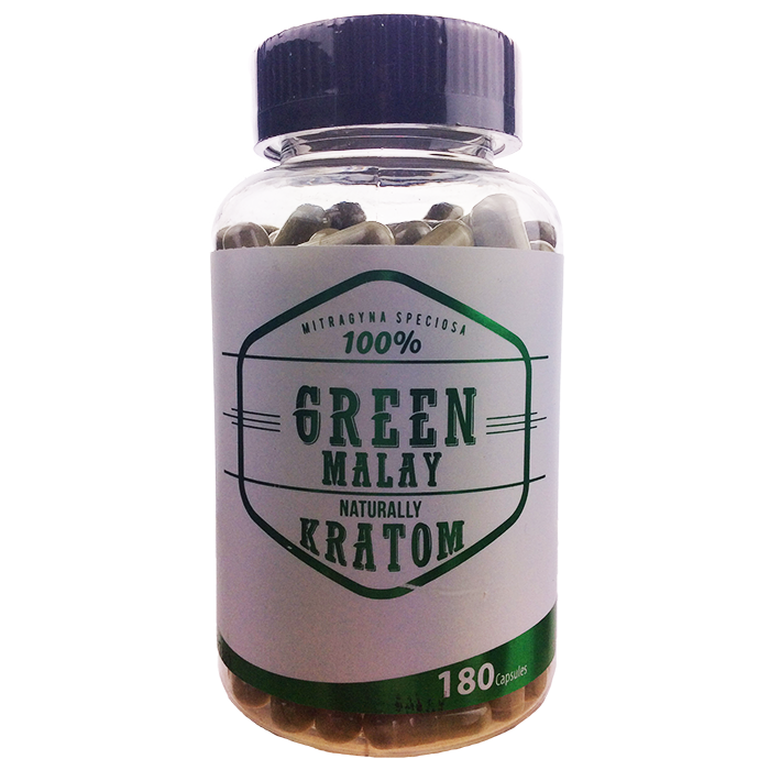 Naturally Kratom 180 Capsules (Green Malay)