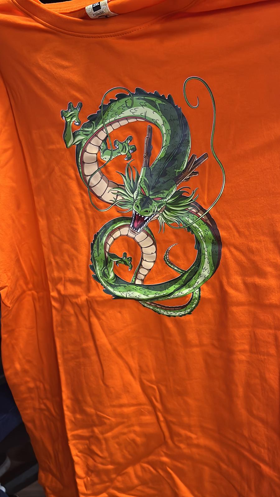 Shenron Orange Dragon Ball Z T-Shirt (X-Large)