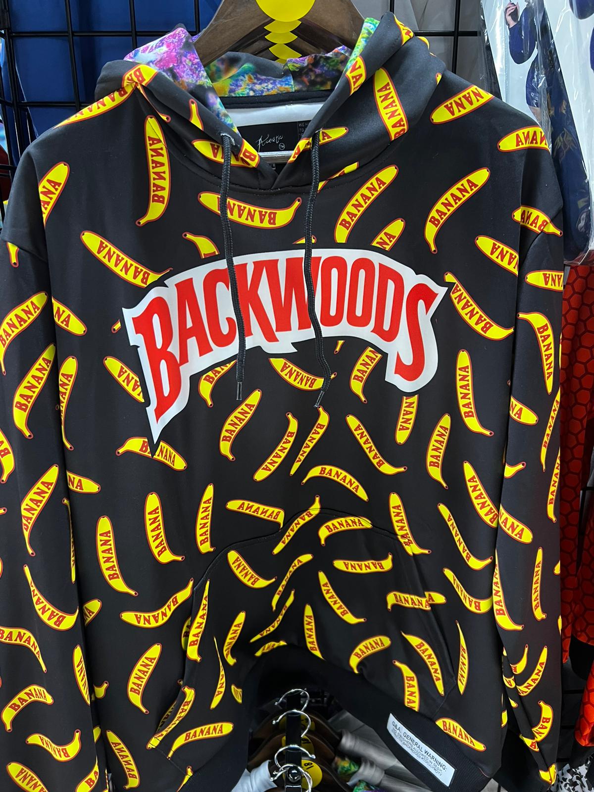 Backwoods Banana Black Hoodie (X-Large)