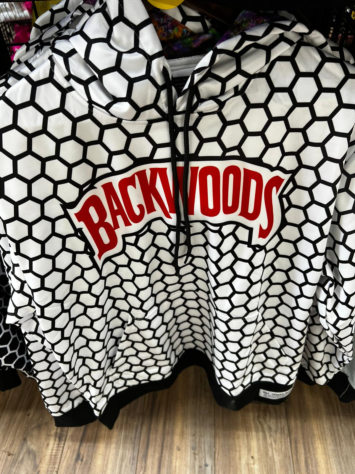Backwoods White Honeycomb Hoodie (Medium)