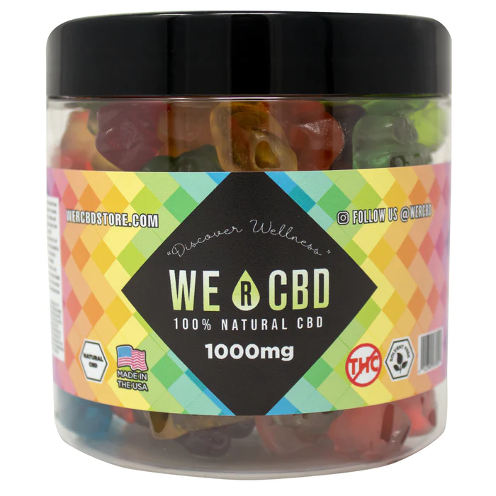 We R CBD Gummies Assorted Flavors (500MG)