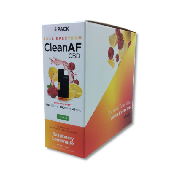 CleanAF Max 1000mg Full Spectrum (Raspberry Lemonade)