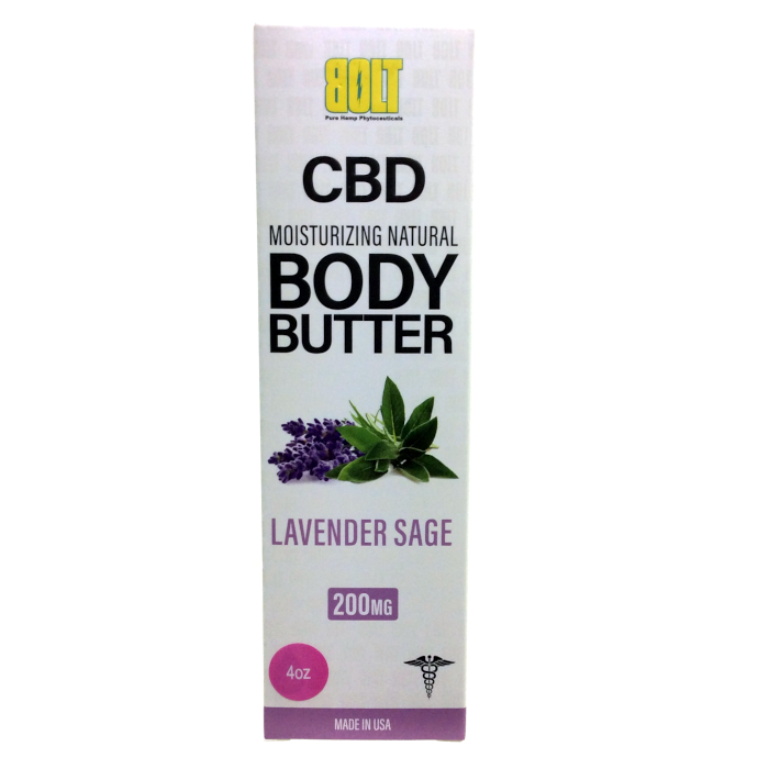Bolt CBD Body Butter 200MG (Lavender Sage)