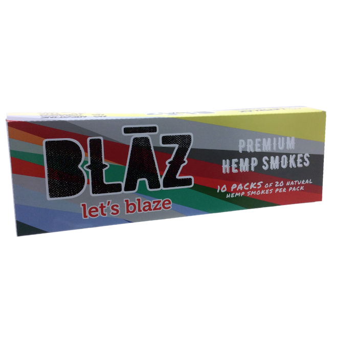 Blaz Premium Hemp Smokes 20 Pack Natural