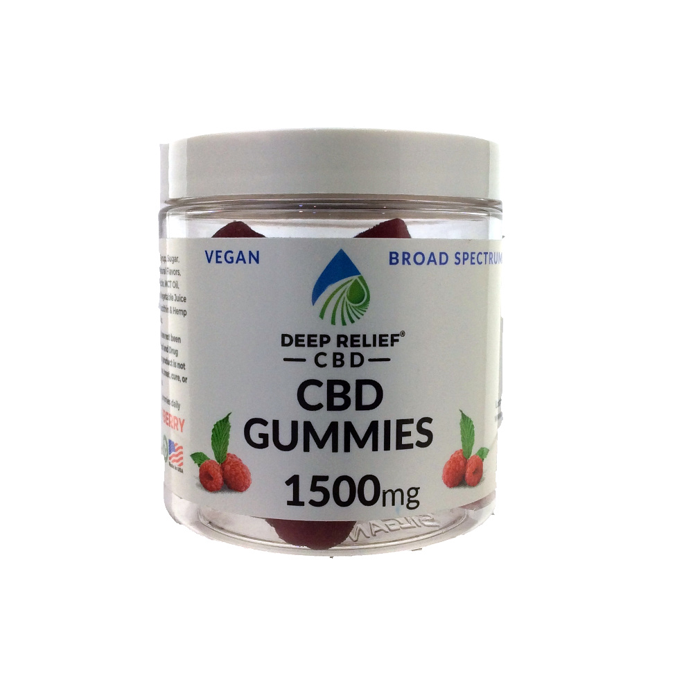 Deep Relief Full Spectrum Gummies 1500mg 20ct (Pineapple Raspberry)