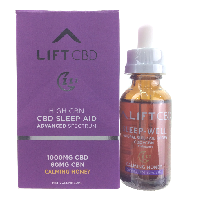 [023867979340] Lift CBD Oil Drops Advanced Spectrum Calming Honey Sleep Aid (1000mg)