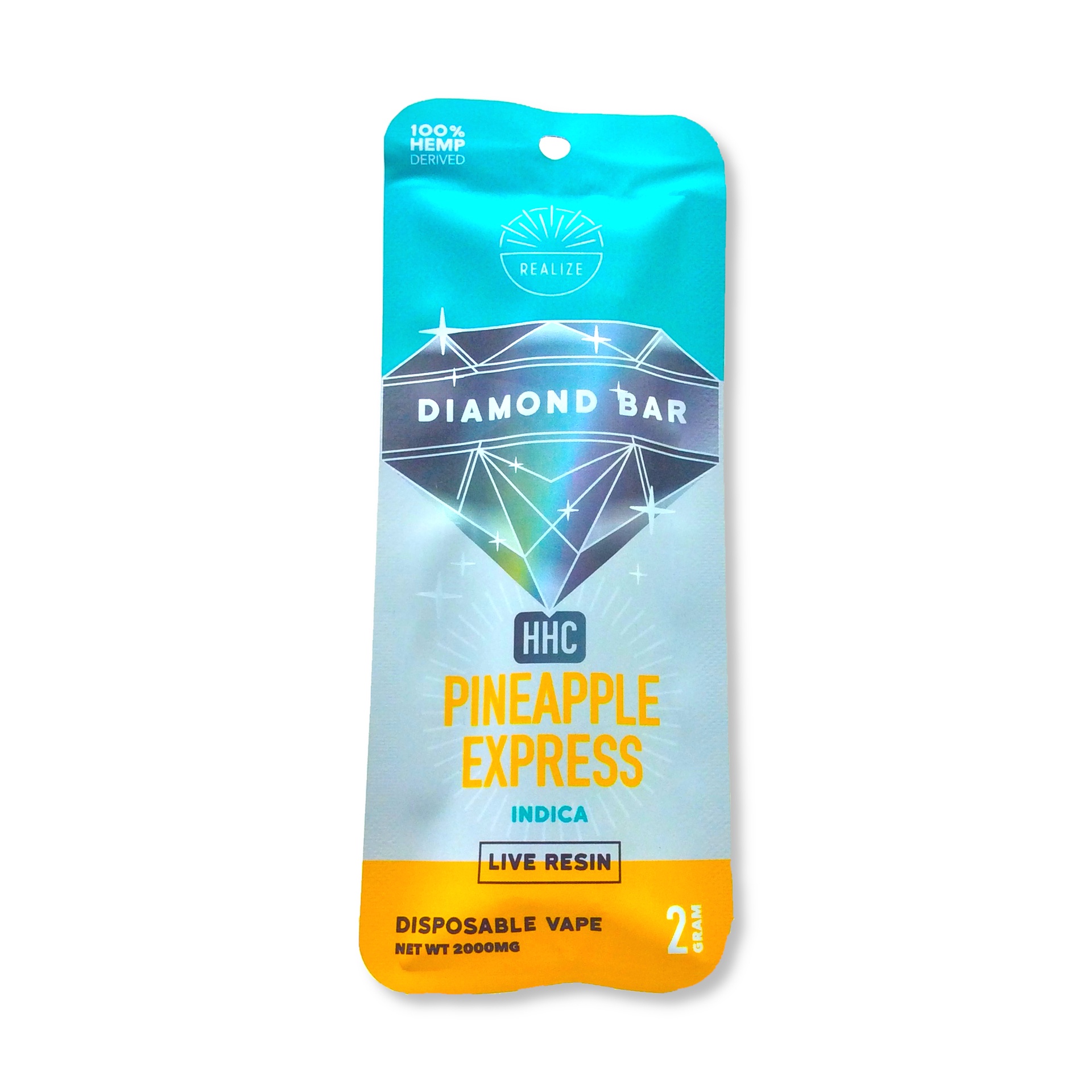 Realize Brand HHC Diamond Bar 2G (Pineapple Express)