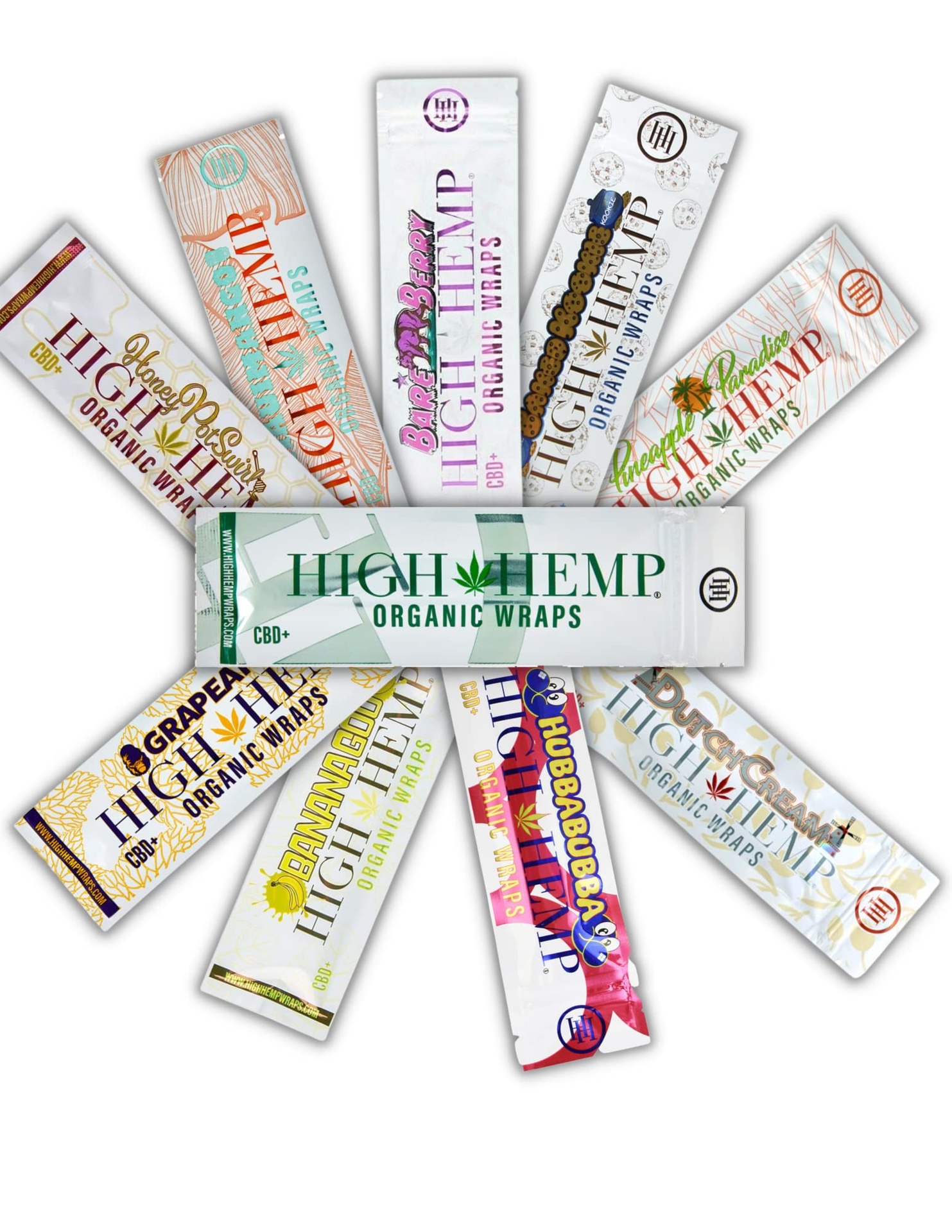 High Hemps Organic Wraps 2 Pack (88888 88888 Bubblegum)