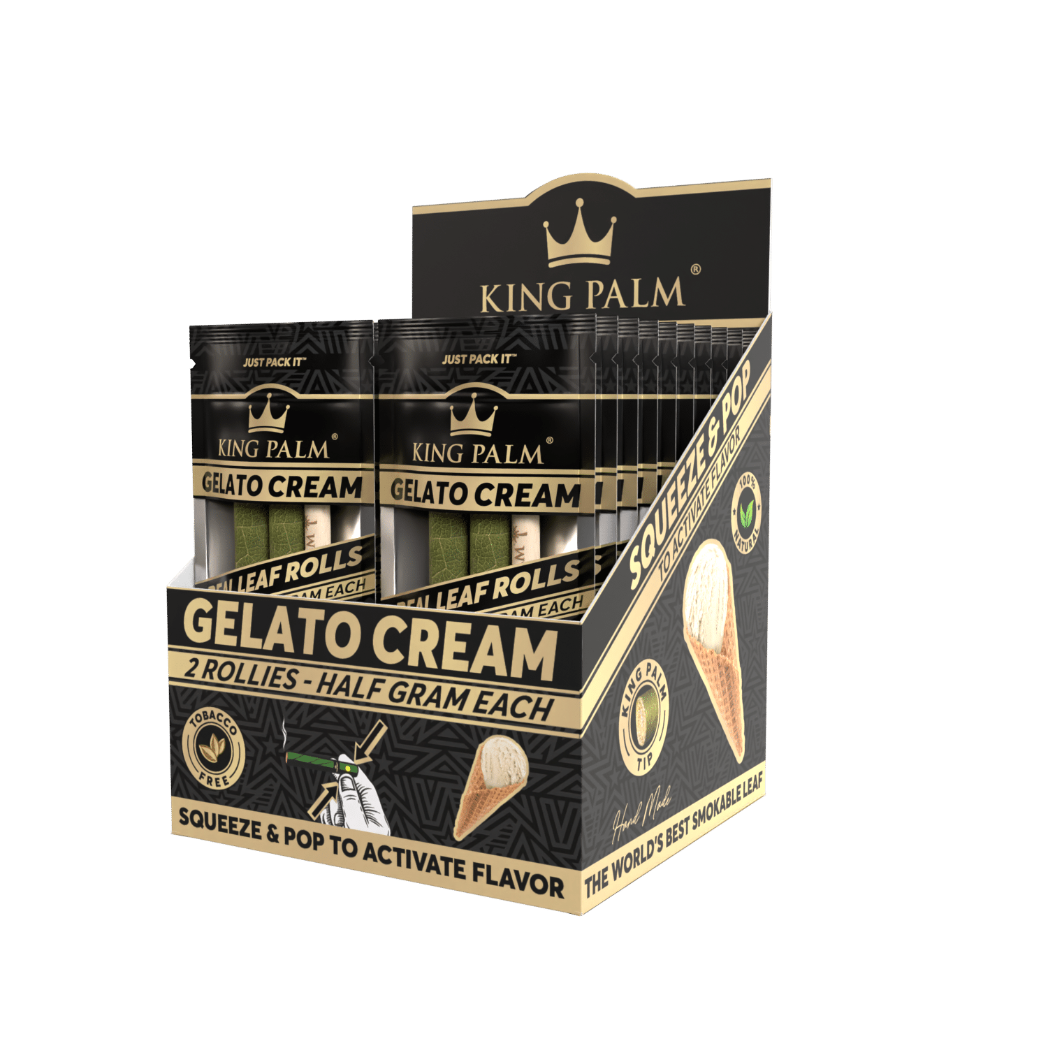 King Palm Rollies 2 Pack (Gelato Cream)