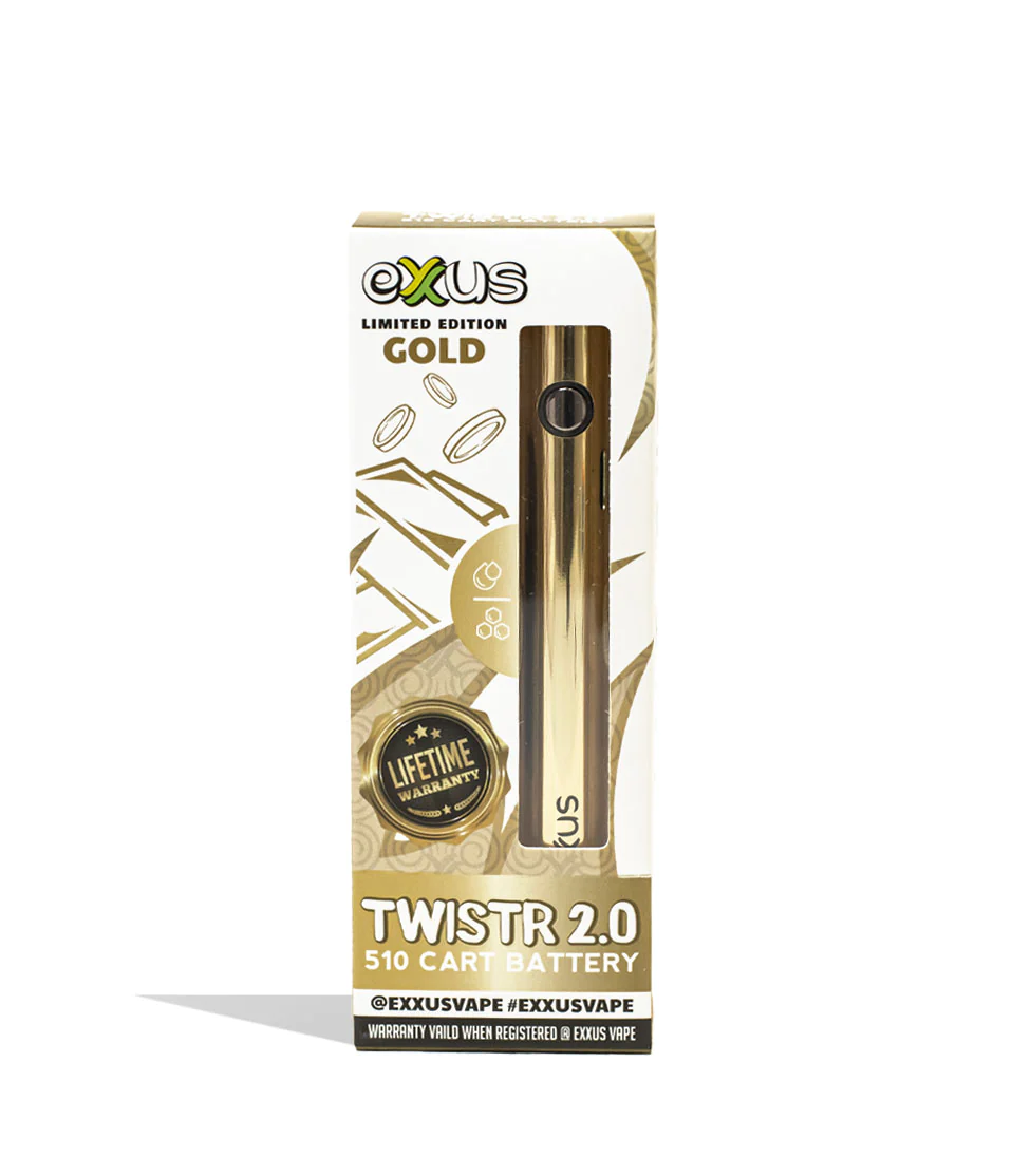 Exxus Twistr 2.0 Cartridge Battery 2.0V to 4.0V (Gold)