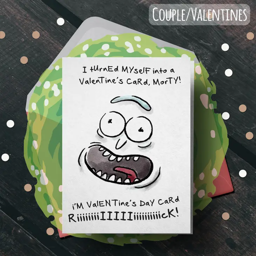 "Card Riiiiiiick" - Rick & Morty Anniversary Valentines Card