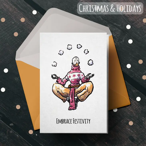 "Embrace Festivity" - Overwatch Gamer Nerdy Christmas Card