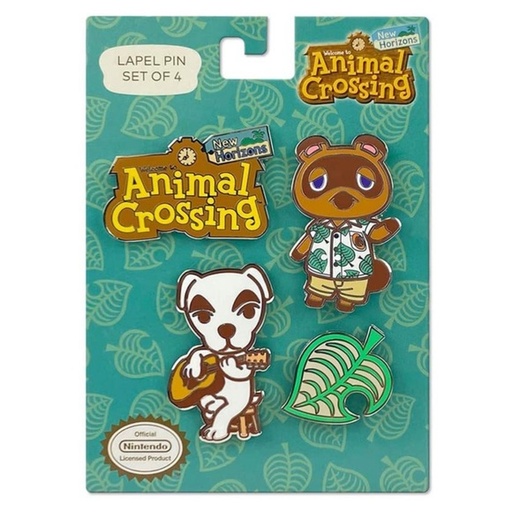 Animal Crossing Lapel Pins - Nook, Isabelle, and KK Slider