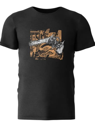 Chainsaw Man T Shirt - Black