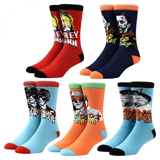 [013244661920] DC Comic Suicide Squad Socks - 5 Pack