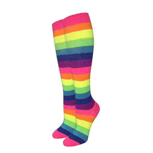 Julietta Fluorescent Neon Rainbow Knee High Socks