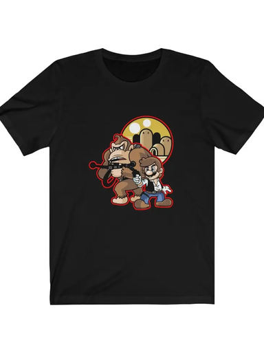 Mario & Donkey Solo Tshirt - Black