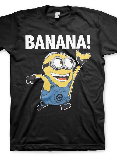 Minions - Banana! T Shirt - Black