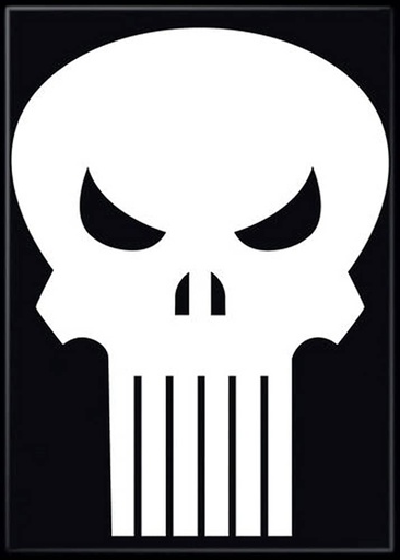 [01189254] Punisher Logo Magnet
