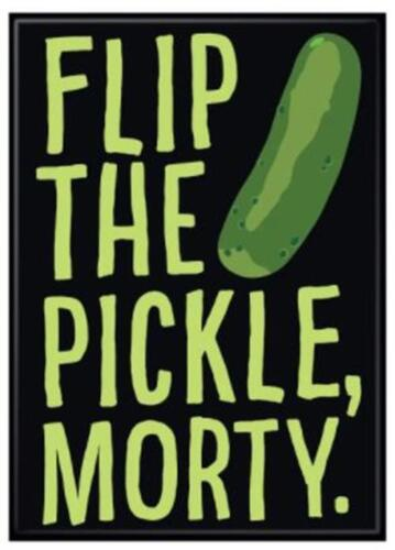 [01189568] Rick and Morty Flip the Pickle Carded Magnet