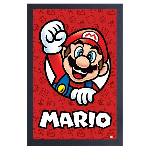 [PAE02092F] Super Mario - Red Framed Print