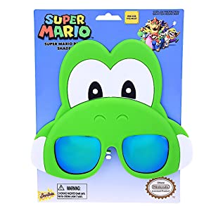 [SG2829] Super Mario Yoshi Sun Stache Sunglasses