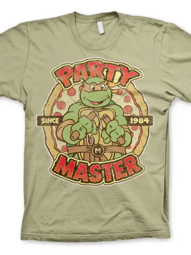 TMNT - Party Master Since 1984 T Shirt - Green