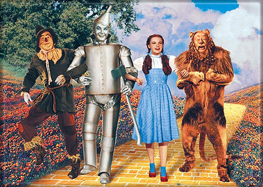 [01189711] Wizard of Oz On the Yellow Brick Road Magnet
