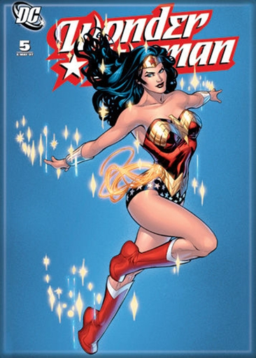 [01189353] Wonder Woman Comic Blue Magnet