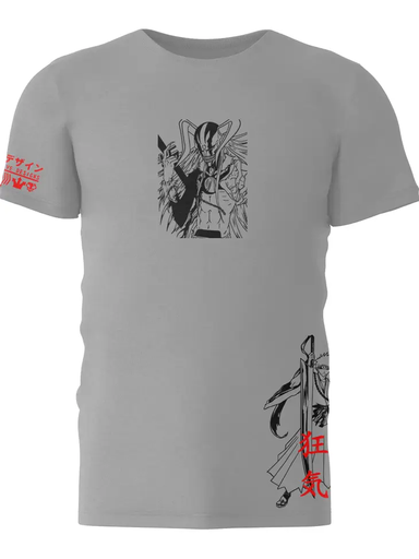 Vasto Lord Ichigo and Shinigami Ichigo T-Shirt - Gray