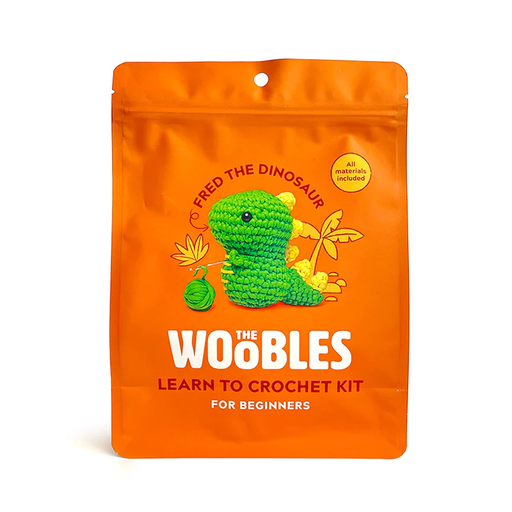 The Woobles Crochet Kit Fred the Dinosaur