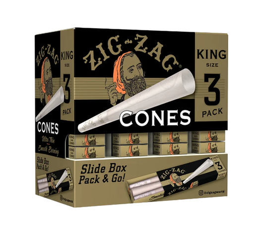 Zig Zag King Sized Ultra Thin Cones 3 Pack