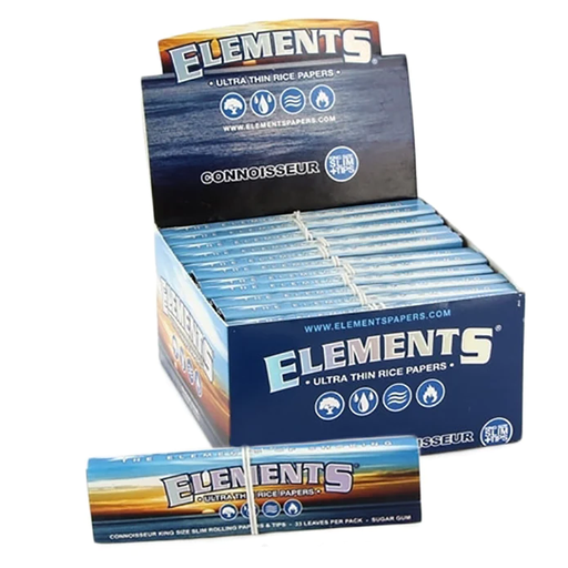 Elements Connoisseur King Size Slim Papers + Tips