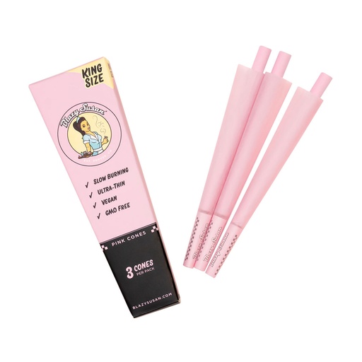 Blazy Susan Pink King Size Cones 3 Pack