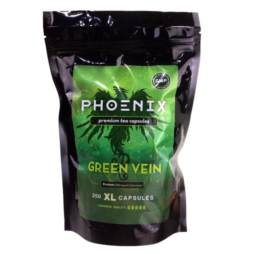 [PHOENIX-250XL-GV] Phoenix Herb 250XL Capsules Green Vein
