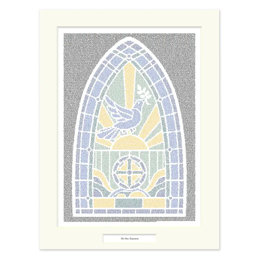 [bible_12x16_black] The New Testament Matted Print