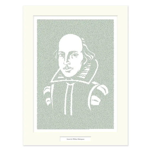 Shakespeare's Sonnets Matted Print