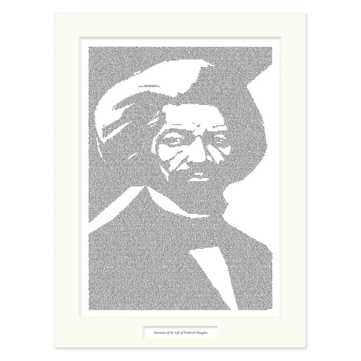 [douglass_12x16_bw] Narrative of the Life of Frederick Douglass Matted Print